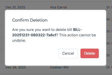 Delete Confirmation