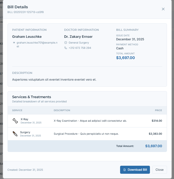 Bill Details